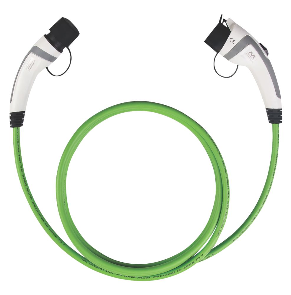 Image of Masterplug 32A 7kW Mode 3 Type 1 Plug EV Charging Cable 5m 