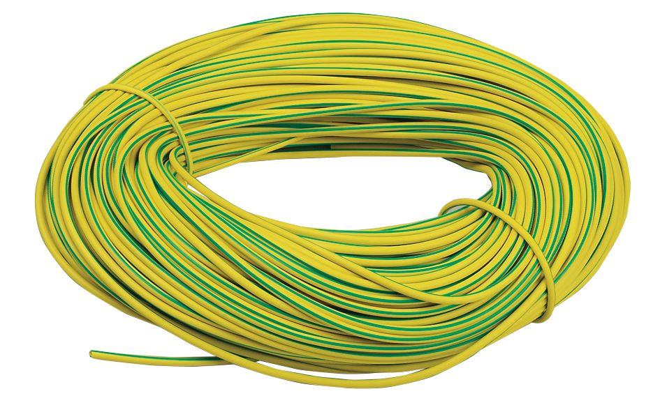 Image of CED Green/Yellow Sleeving 3mm x 100m 