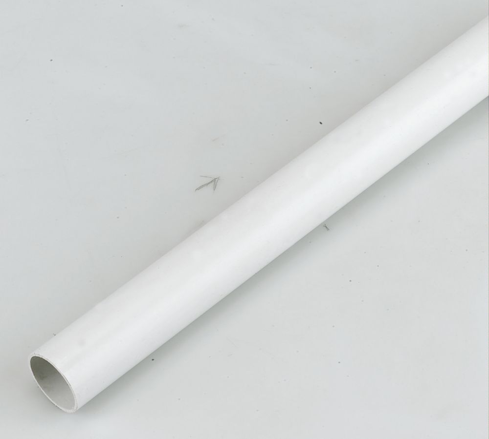 Image of FloPlast Overflow Waste Pipe White 21.5mm x 3m 10 Pack 