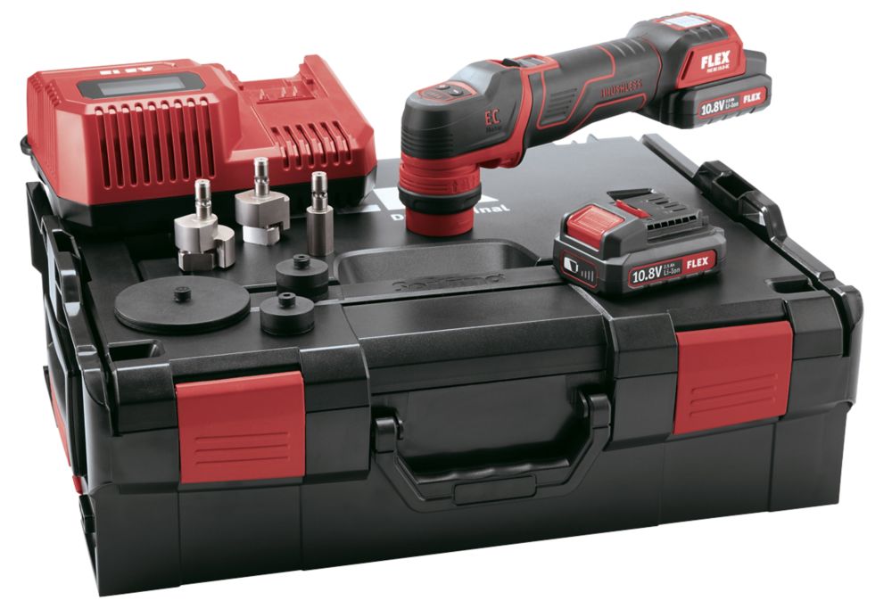 Image of Flex PXE80 10.8-EC 75mm 10.8V 2 x 2.5Ah Li-Ion Brushless Cordless Polisher 