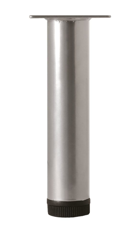 Image of Rothley Round Furniture Leg Silver 150mm 