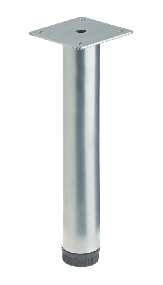 Image of Rothley Round Furniture Leg Silver 200mm 