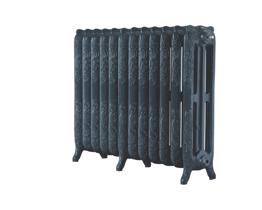 Image of Arroll Montmartre 3-Column Cast Iron Radiator 760mm x 994mm Anthracite 5896BTU 