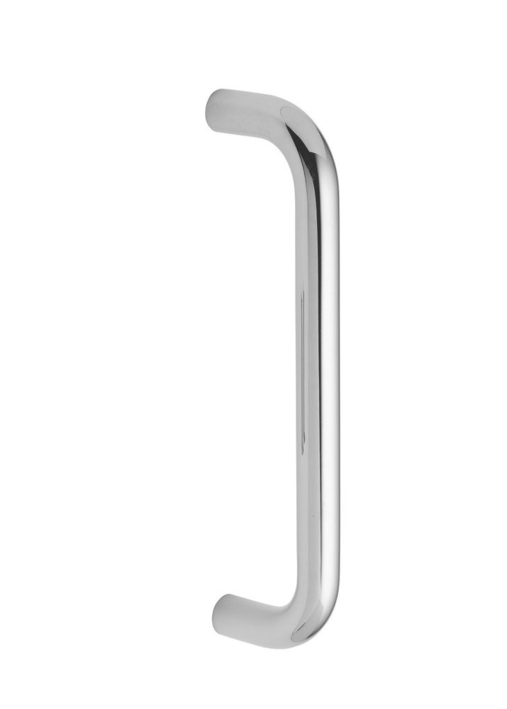 Image of Eurospec Fire Rated D Pull Handle Polished Stainless Steel 19mm x 244mm 