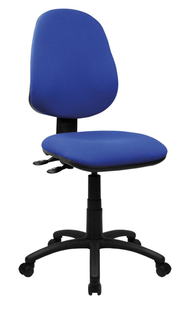 Image of Nautilus Designs Java 200 Medium Back Task/Operator Chair No Arms Blue 