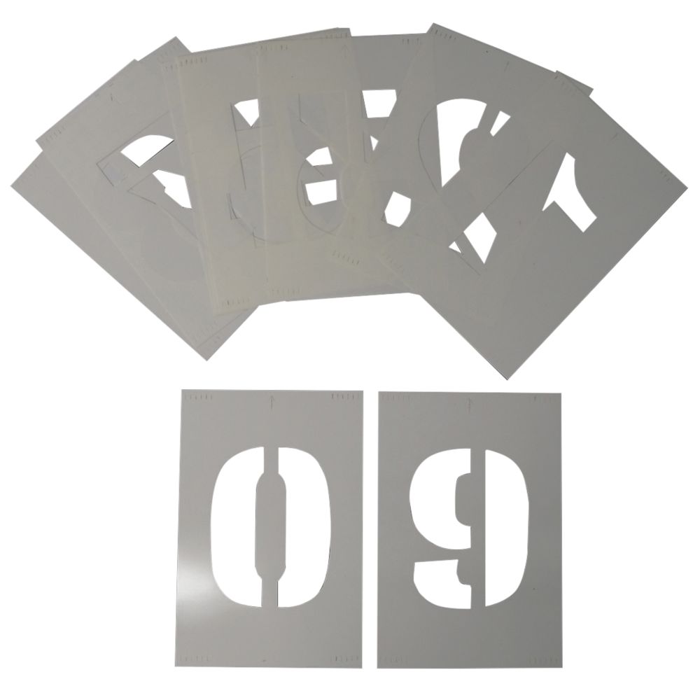 Image of 0-9 Stencil Kit 10 Pieces 
