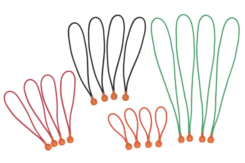 Image of Smith & Locke Assorted Bungee Set 150-450mm x 4mm 16 Pieces 