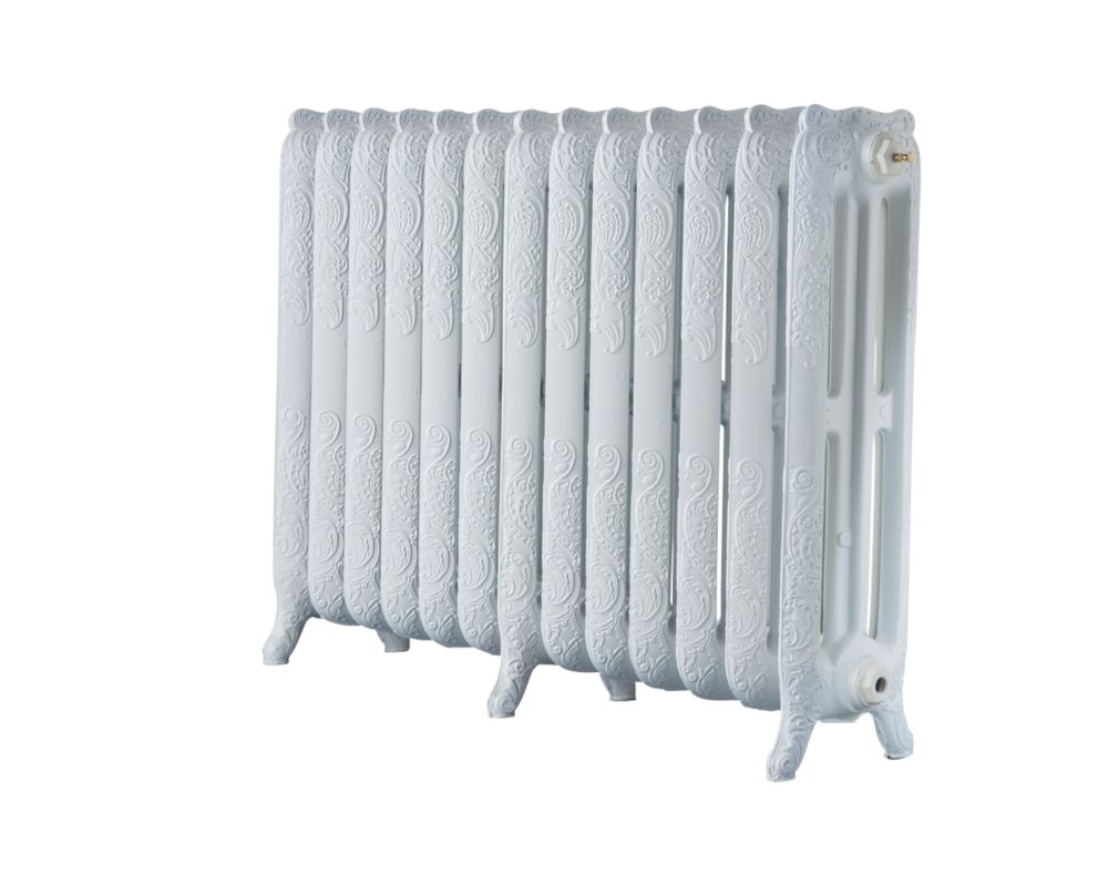 Image of Arroll Montmartre 3-Column Cast Iron Radiator 760mm x 1074mm White 6387BTU 