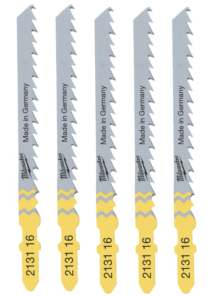 Image of Milwaukee 4932213116 Multi-Material Jigsaw Blade 75mm 5 Pack 