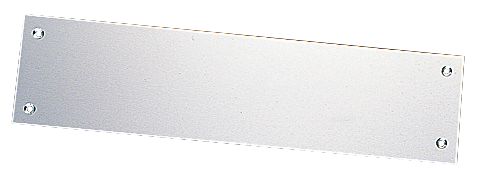 Image of Smooth Finger Plate Satin Aluminium 75mm x 300mm 