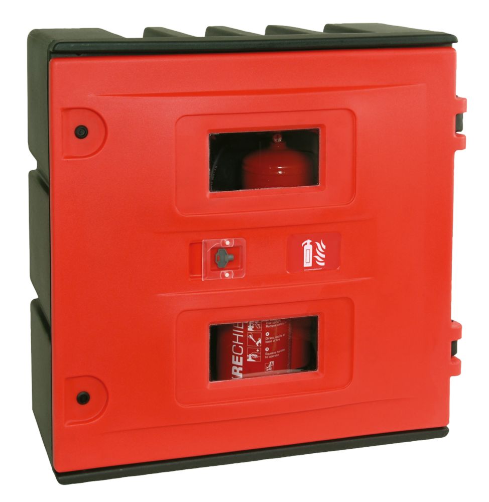 Image of Firechief HS90K Hose Reel and Equipment Cabinet 930mm x 420mm x 900mm Red / Black 