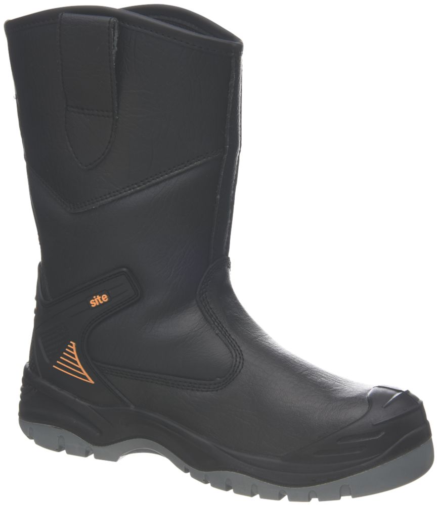 Image of Site Hydroguard Safety Rigger Boots Black Size 8 