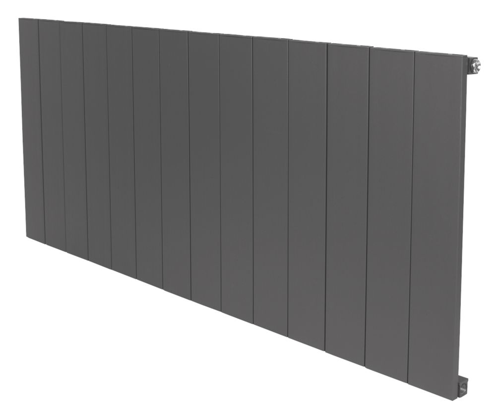 Image of Towelrads Ascot Energy Efficient Aluminium Designer Radiator 600m x 1432mm Anthracite 1018BTU 