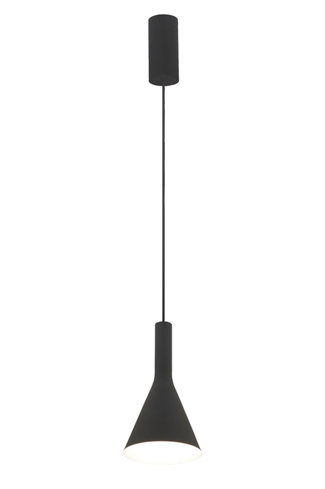 Image of 4lite LED Decorative Dimmable Pendant Black 10W 452lm 