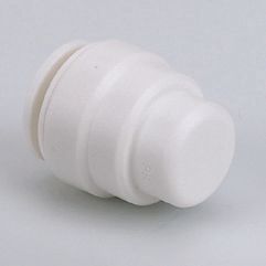 Image of JG Speedfit Plastic Push-Fit Stop Ends 22mm 2 Pack 