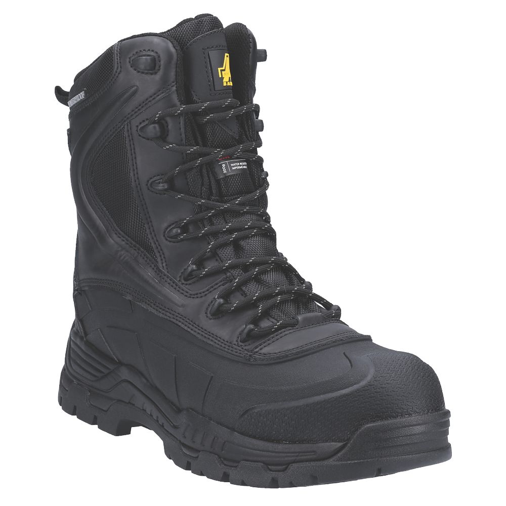 Image of Amblers AS440 Metal Free Safety Boots Black Size 10 