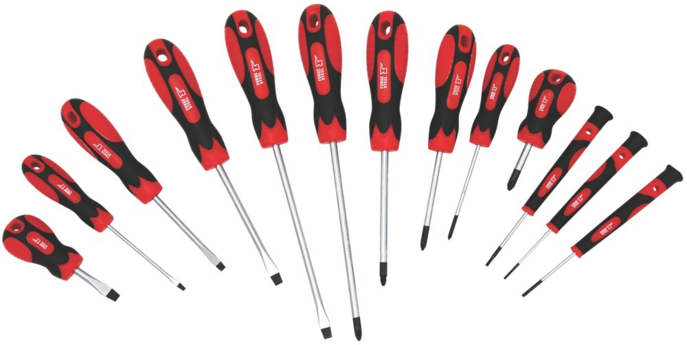 Image of Forge Steel Mixed Screwdriver Set 13 Pieces 