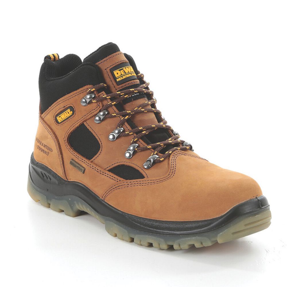 Image of DeWalt Challenger Safety Boots Brown Size 12 