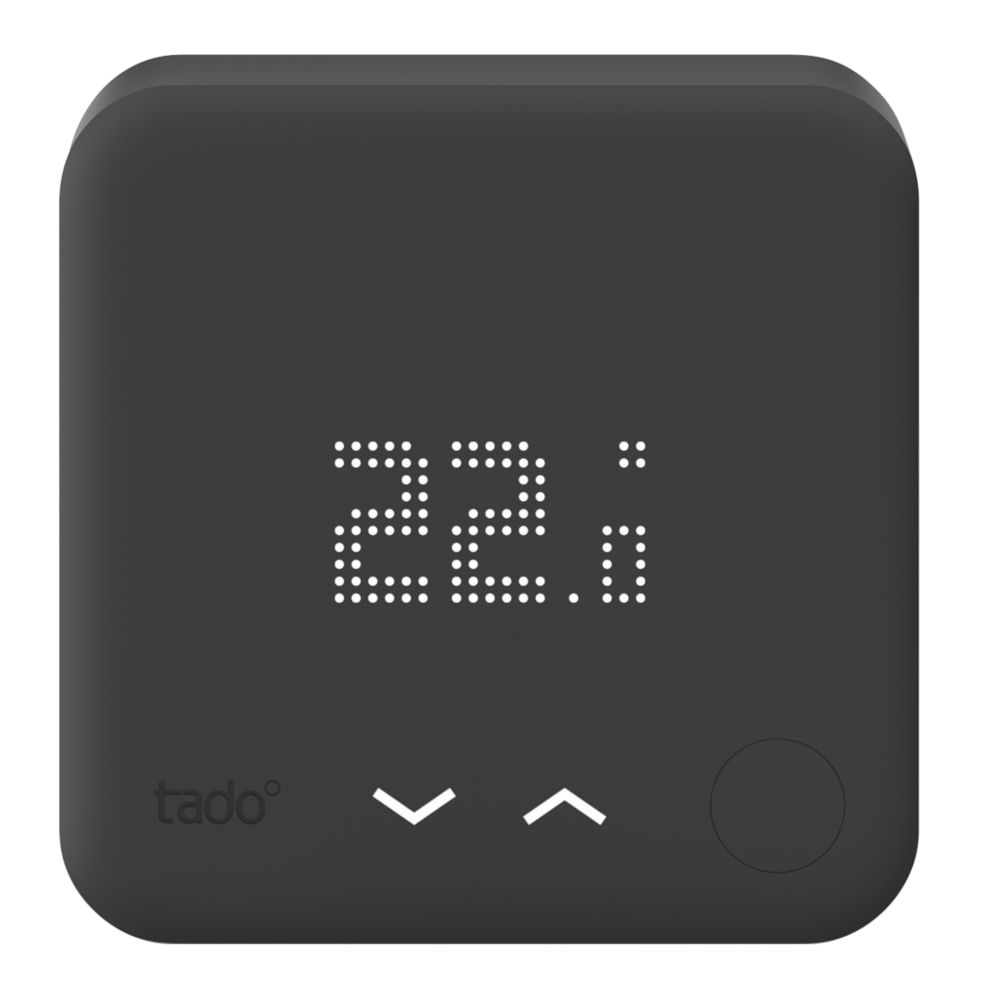 Image of Tado Black Edition Wired Heating Smart Thermostat 