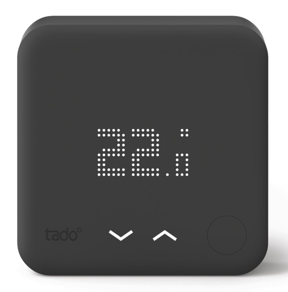 Image of Tado Black Edition Wired Heating Smart Thermostat 
