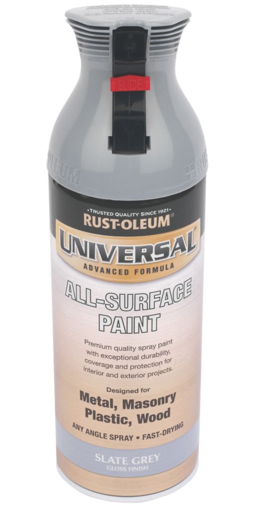 Image of Rust-oleum Universal Spray Paint Slate Grey 400ml 