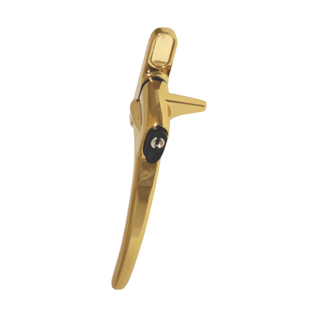 Image of Fab & Fix Charisma Left-Hand Cockspur Window Handle Polished Gold 