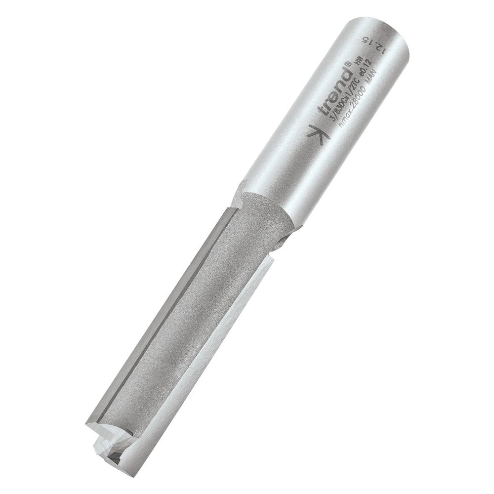 Image of Trend 3/83DCX1/2TC 1/2" Shank Double-Flute Straight Cutter 12.7mm x 50mm 