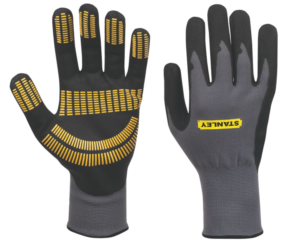 Image of Stanley Razor Gripper Gloves Grey Medium 