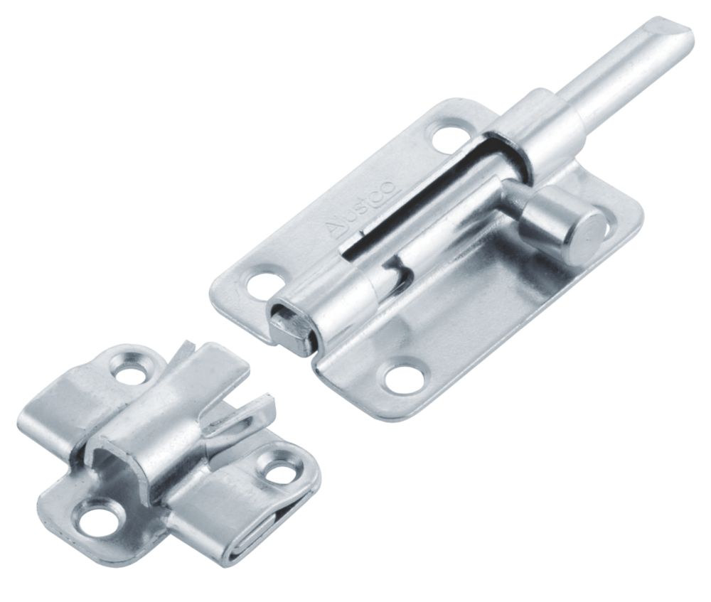 Image of Ajustlock Barrel Bolt Blue Passivated 55mm 