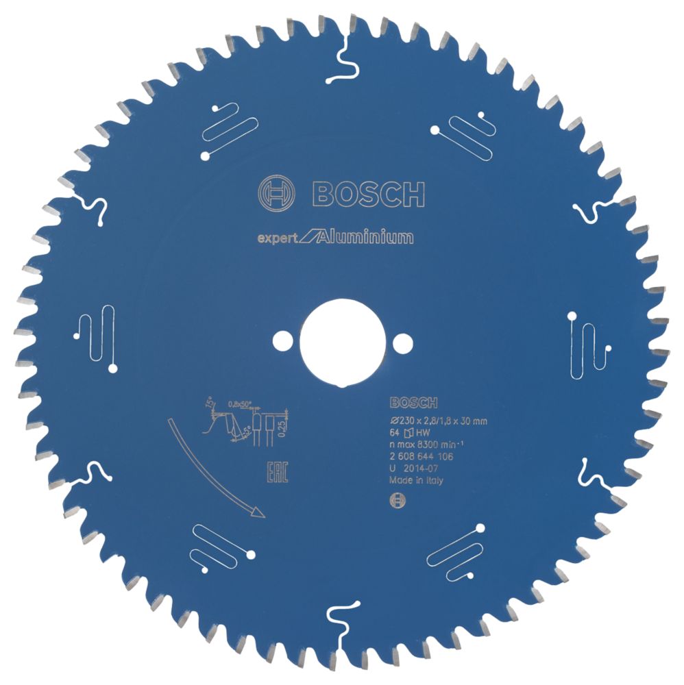 Image of Bosch Expert Aluminium Circular Saw Blade 230mm x 30mm 64T 