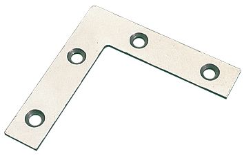 Image of Angle Plates Zinc-Plated 50mm x 13mm x 50mm 10 Pack 