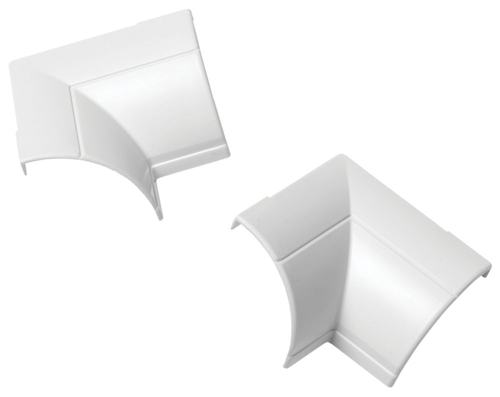 Image of D-Line 1/4-Round Internal Clip-Over Bend 22mm x 22mm 2 Pack 