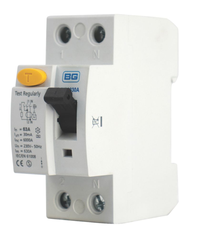 Image of British General Fortress 63A 30mA DP Type A RCD 