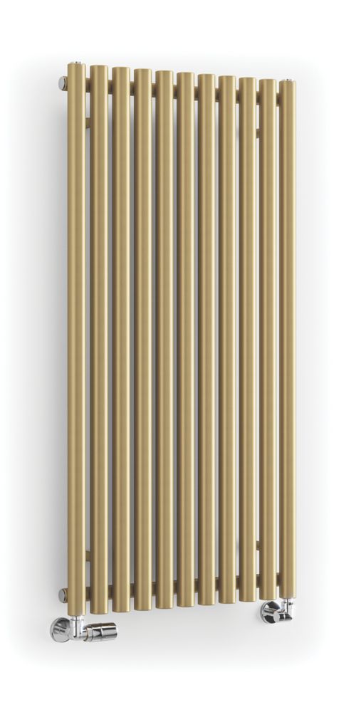 Image of Terma Rolo Room Radiator 1200m x 590mm Brass 3028BTU 