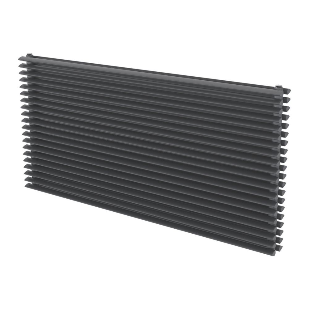 Image of Ximax Aurora Duplex Horizontal Designer Radiator 600mm x 1200mm Anthracite 5413BTU 