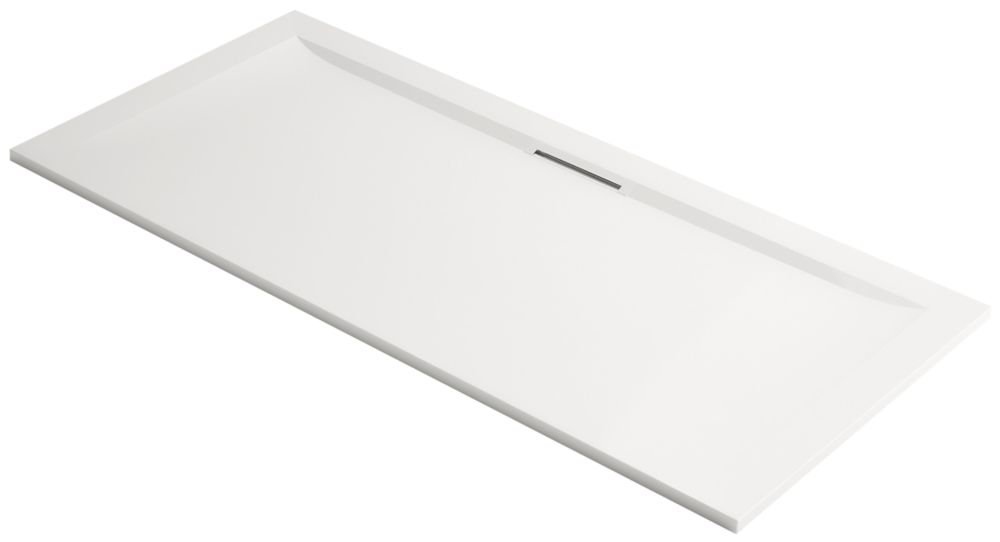 Image of Mira Flight Level Rectangular Shower Tray White 1600mm x 800mm x 25mm 