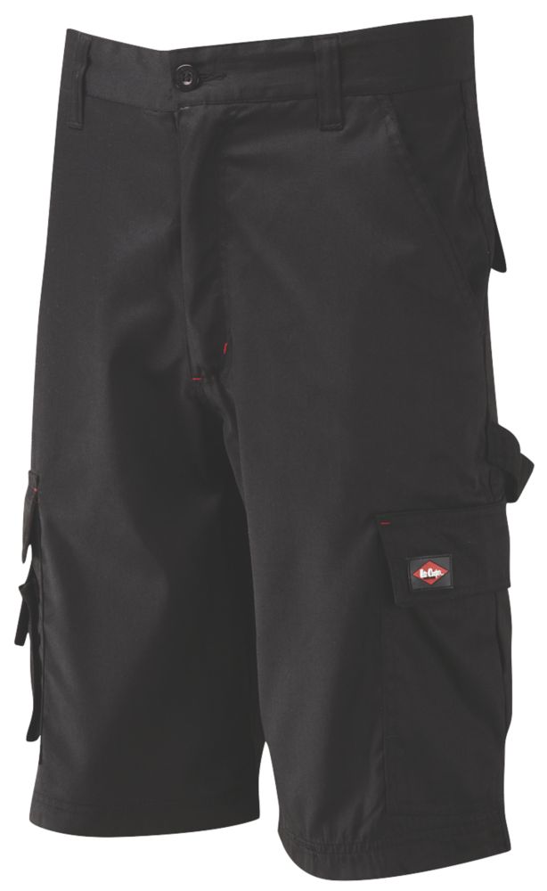 Image of Lee Cooper LCSHO806 Workwear Cargo Shorts Black 32" W 