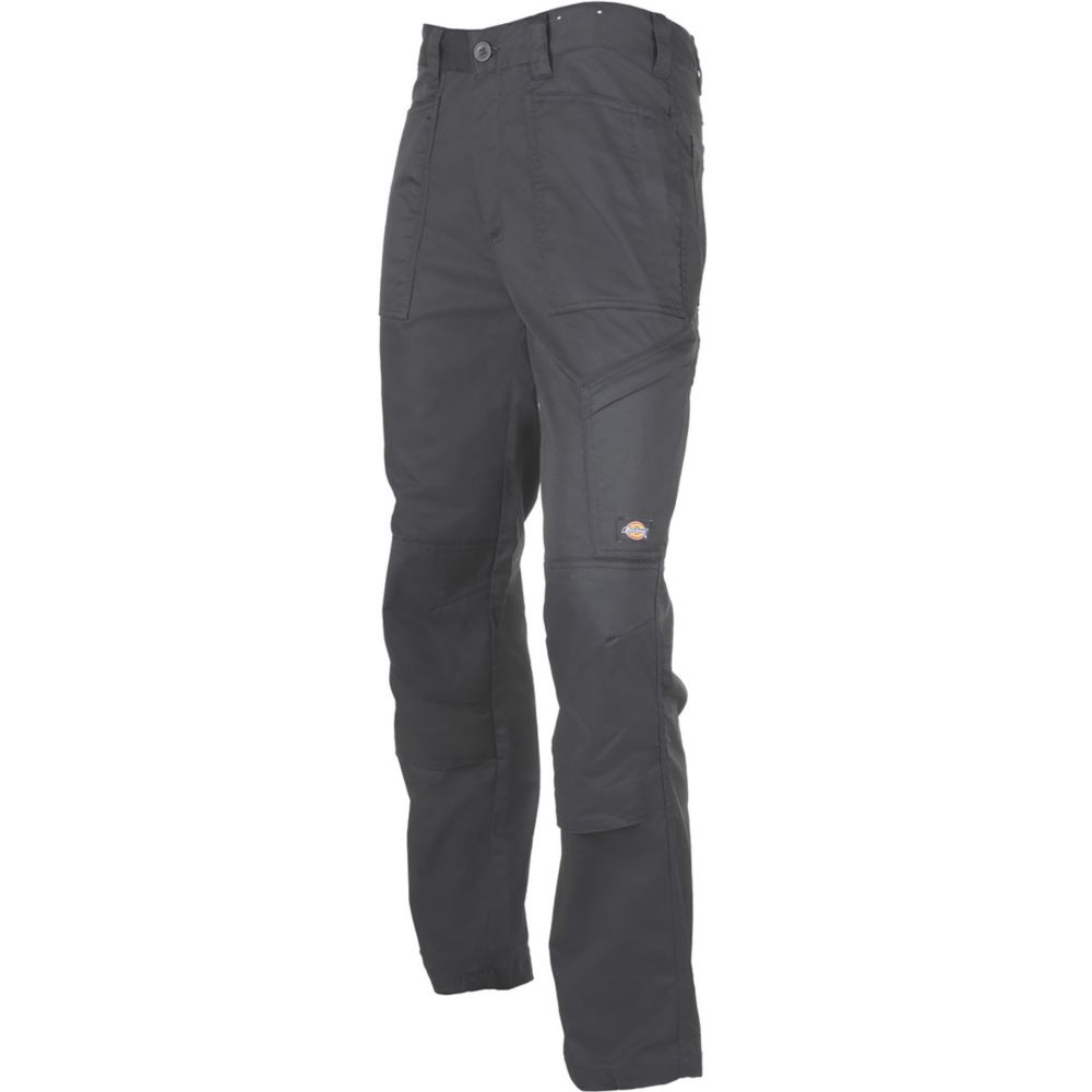 Image of Dickies Action Flex Trousers Black 40" W 32" L 