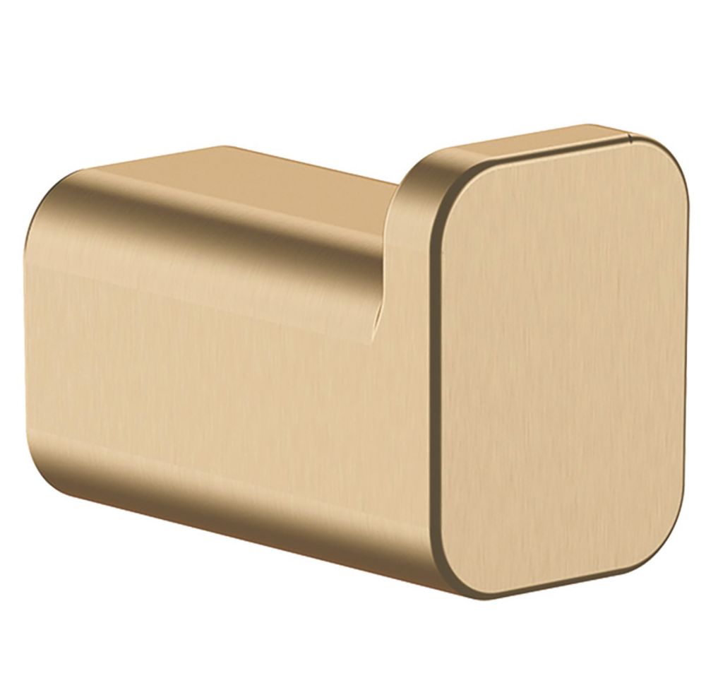 Image of Hansgrohe AddStoris Bathroom Hook Brushed Bronze 