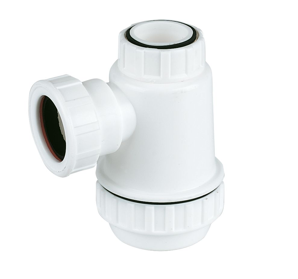 Image of FloPlast Shallow Bottle Trap White 40mm 