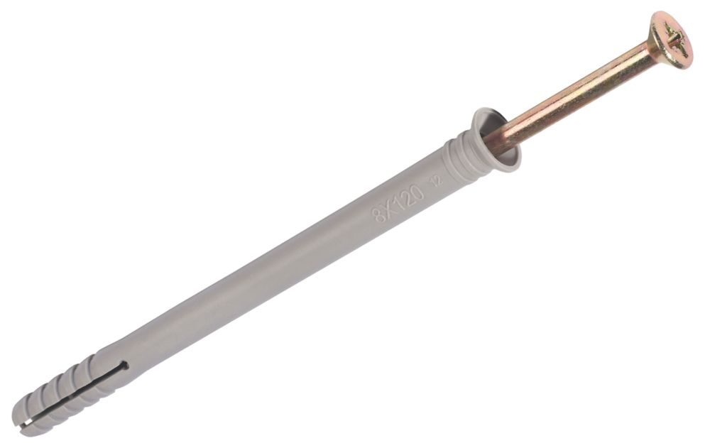 Image of Easyfix Nylon Hammer Fixings 8mm x 120mm 10 Pack 