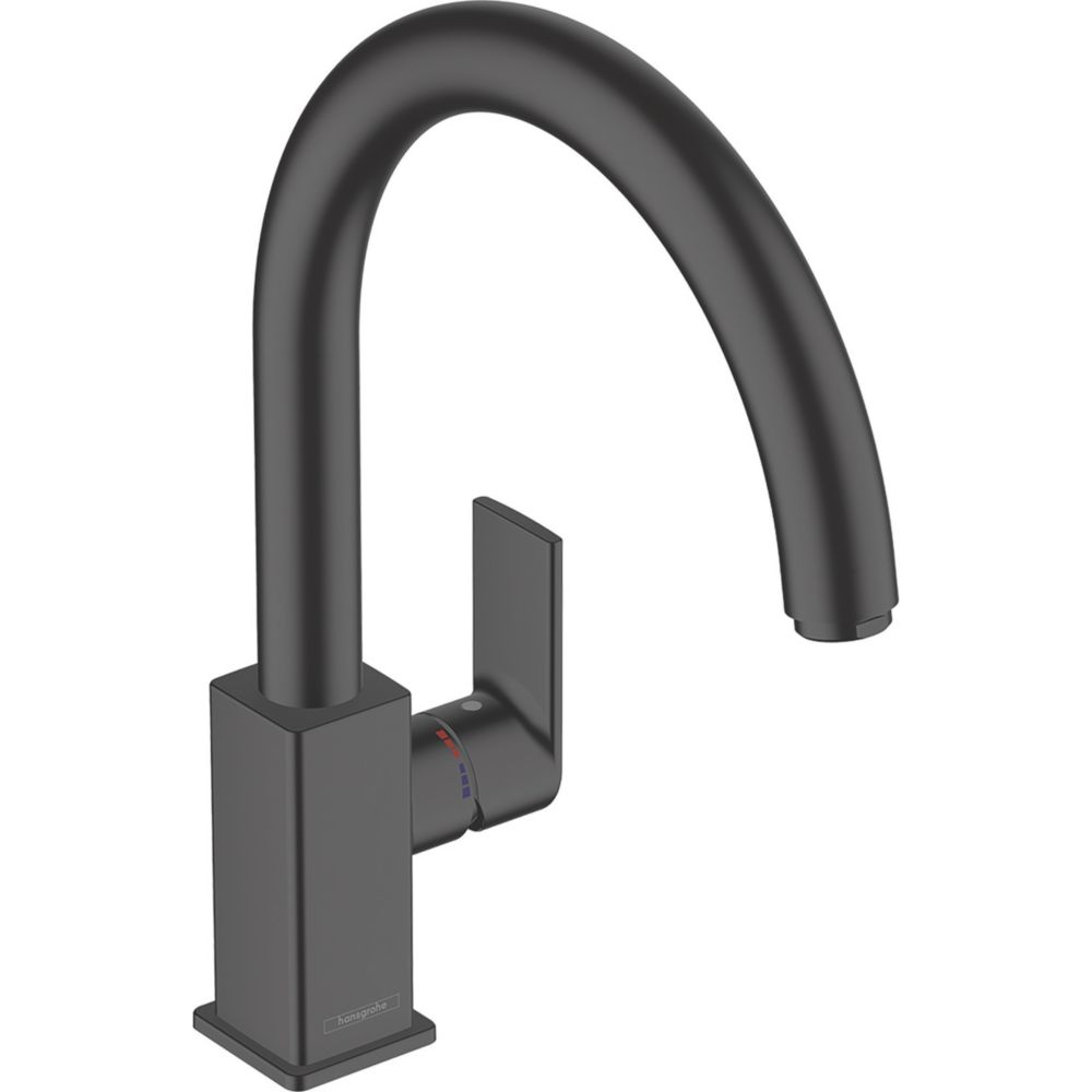 Image of Hansgrohe Vernis Shape Kitchen Tap Matt Black 