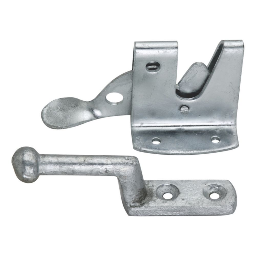 Image of Smith & Locke Heavy Duty Auto Gate Catch Galvanised 120mm 