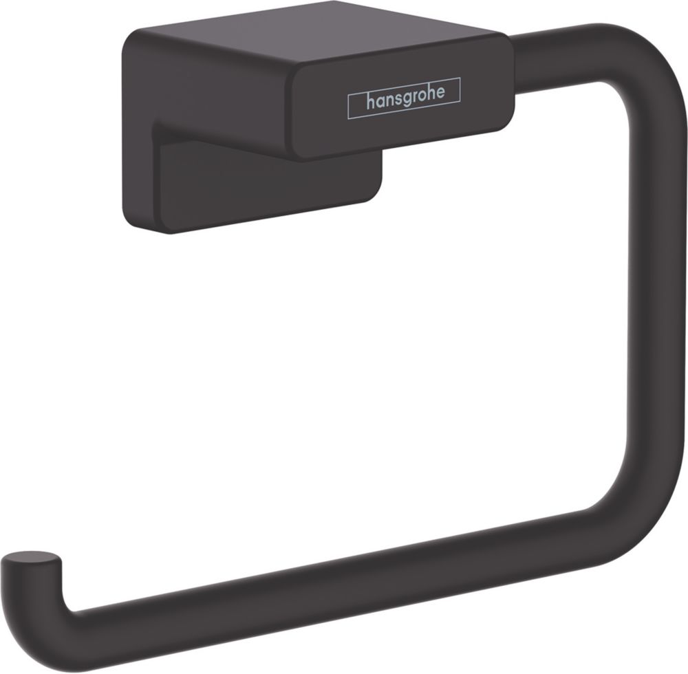 Image of Hansgrohe AddStoris Toilet Roll Holder Matt Black 