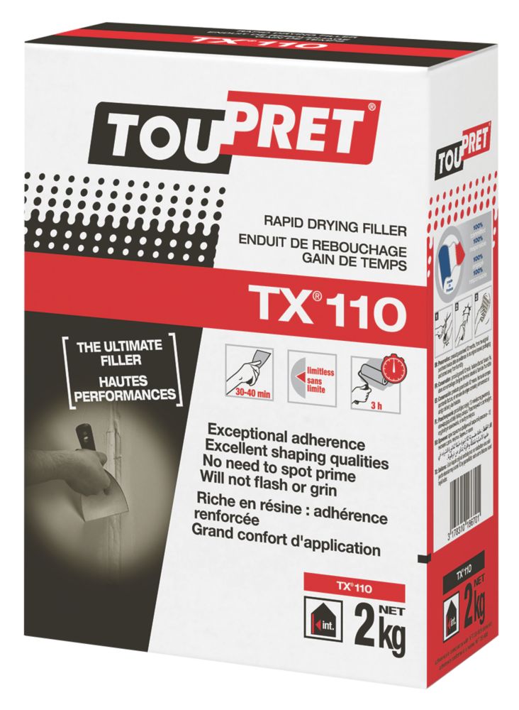 Image of Toupret Toupret TX110 Expert Rapid Drying Interior Filler 2kg 
