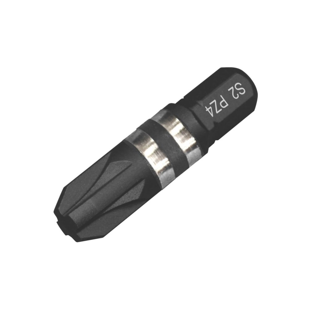 Image of Erbauer 1/4" 32mm Hex Shank PZ4 Impact Screwdriver Bits 3 Pack 