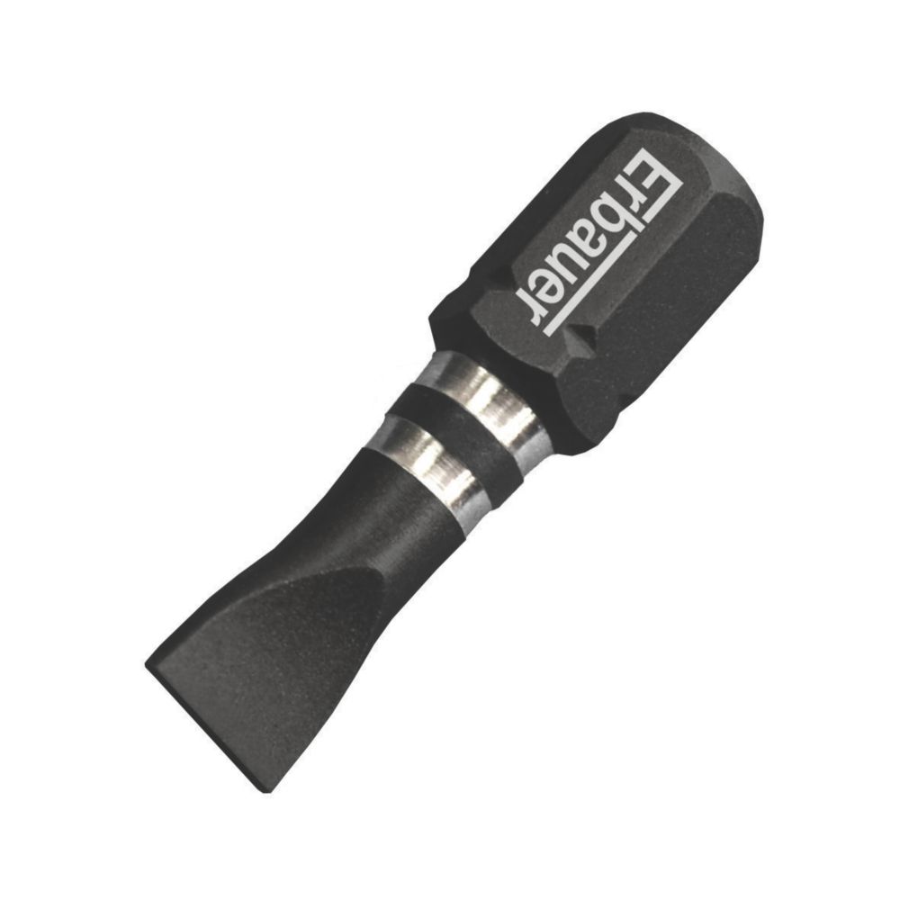 Image of Erbauer 1/4" 25mm Hex Shank 6.5mm Impact Screwdriver Bits 3 Pack 