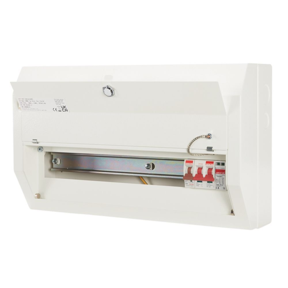 Image of Contactum Defender 1.0 20-Module 16-Way Part-Populated Main Switch Consumer Unit with SPD 