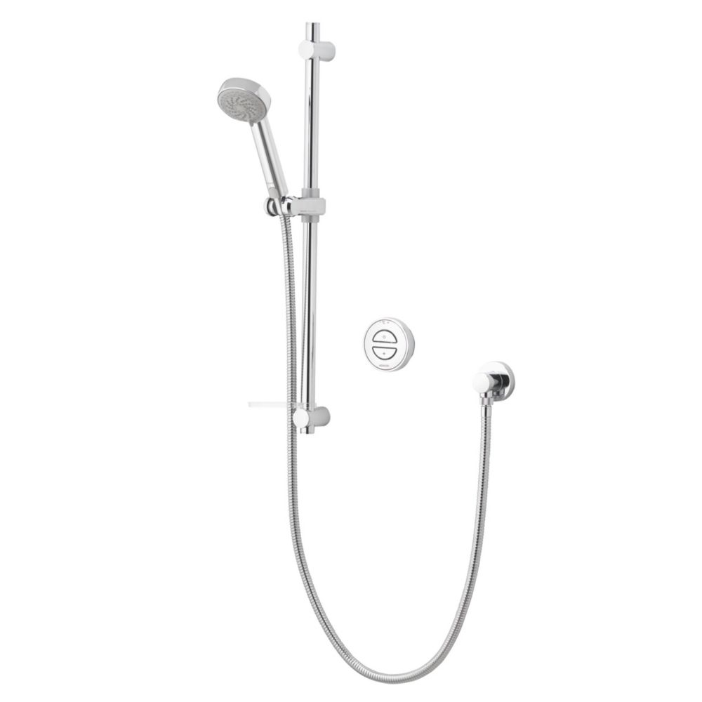 Image of Aqualisa Smart Link Gravity-Pumped Rear-Fed Chrome Thermostatic Smart Shower 