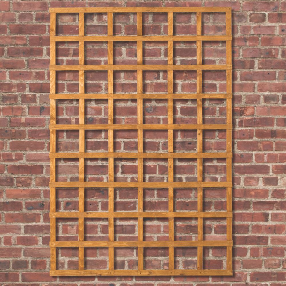 Image of Forest Softwood Rectangular Trellis 4' x 6' 6 Pack 